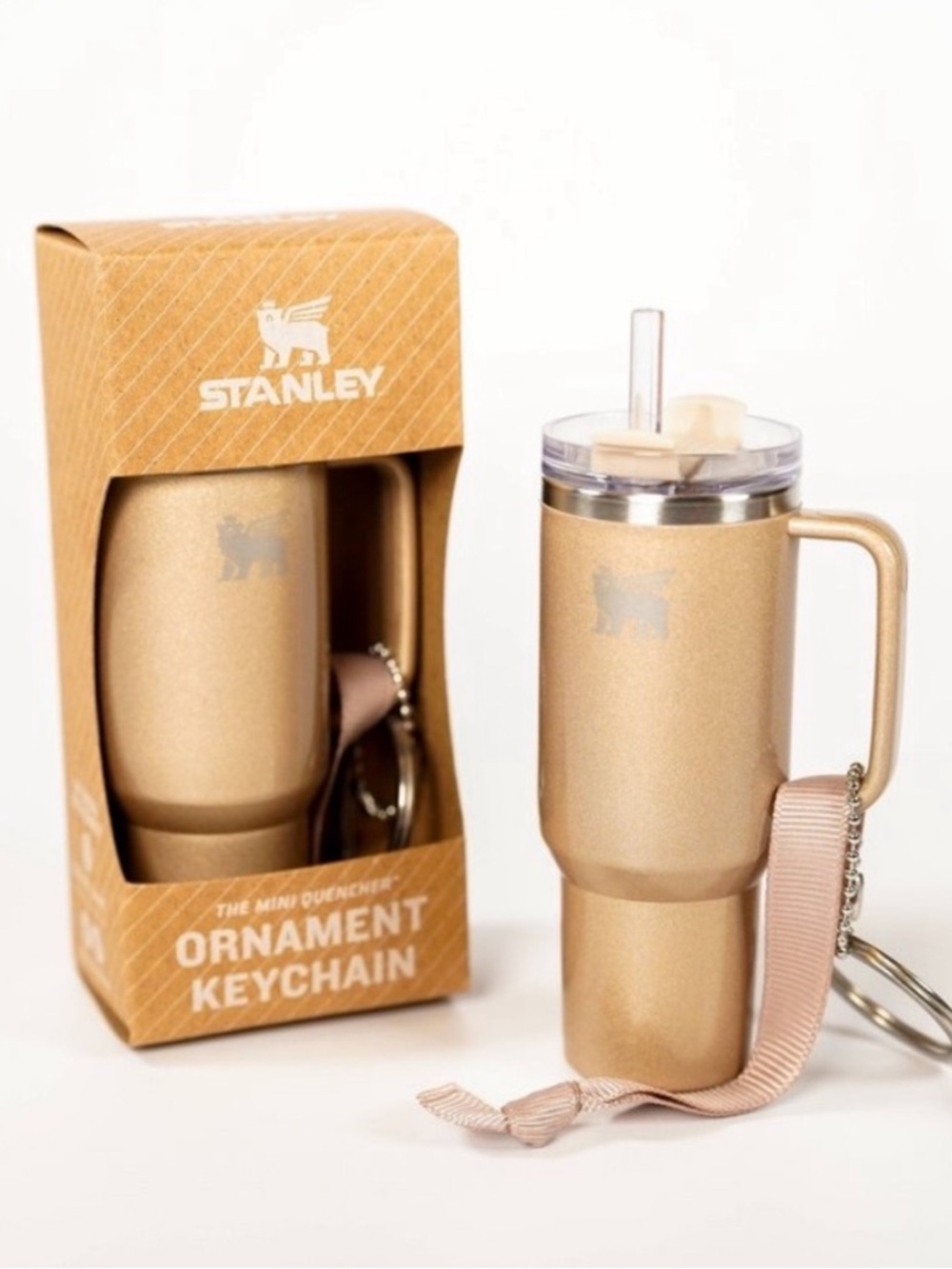 NWT Stanley x Elf mini quencher ornament/keychain  - Honey Talks